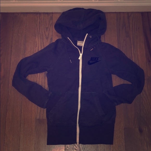 navy nike hoodie womens